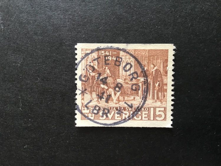 BIBELN 1941 facit nr 328 A lyxstämplat GÖTEBORG 1