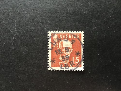 GUSTAF V 80 ÅR facit nr 267 C praktstämplat LUND 1