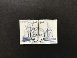 ALLMOGEBÅTAR 1981 facit nr 1174 SX  lyxstämplat par LUDVIKA 1