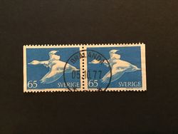NILS HOLGERSSON 1971 facit nr 750 BB lyxstämplat par BRÅLANDA