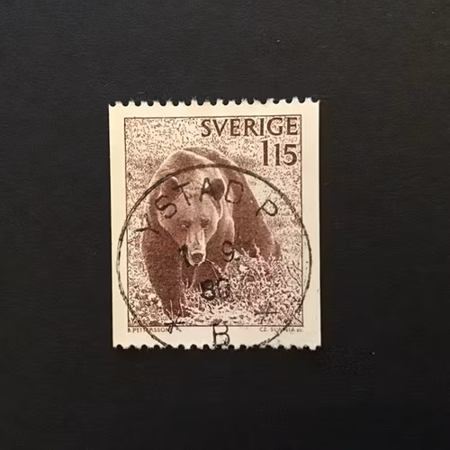 BJÖRN 1978 facit nr 1038 lyxstämplat YSTAD P