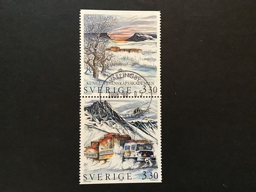 SVENSK POLARFORSKNING facit nr 1580 SX lyxstämplat par VÄLLINGBY