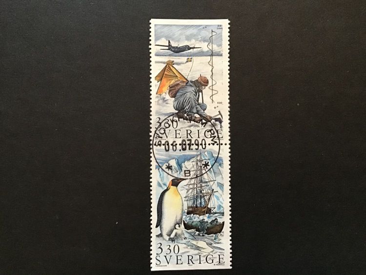 Svensk Polarforskning facit nr 1579 SX lyxstämplat par STOCKHOLM PM