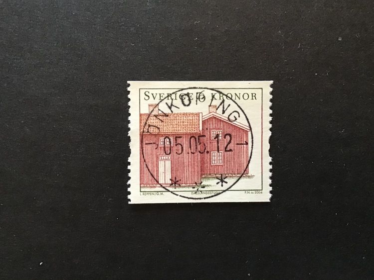 LANDSKAPSHUS 2  facit nr 2437 lyxstämplat JÖNKÖPING 1