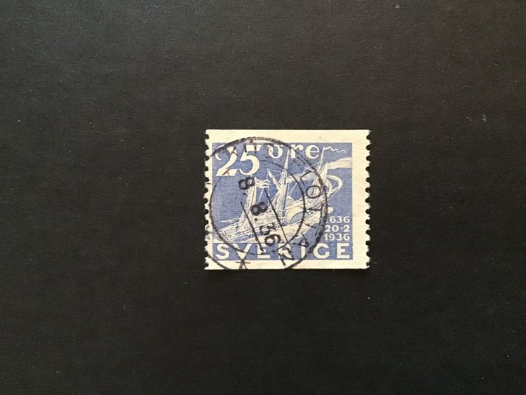 Postverket facit nr 250 PRAKTSTÄMPLAT KUSTFLOTTAN
