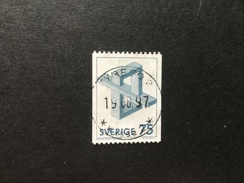 OMÖJLIGA FIGURER 1982 facit nr 1201 lyxstämplat TYRESÖ 2