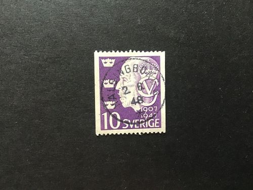 GUSTAF V facit nr 376 A praktstämplat HÄLSINGBORG