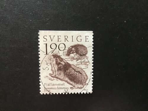 FJÄLLVÄRLD 1984 facit nr 1291 lyxstämplat SKELLEFTEÅ 1