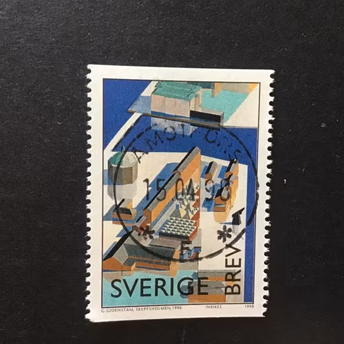 MODERNA MUSEET  facit nr 2054 lyxstämplat ÅMOTFORS
