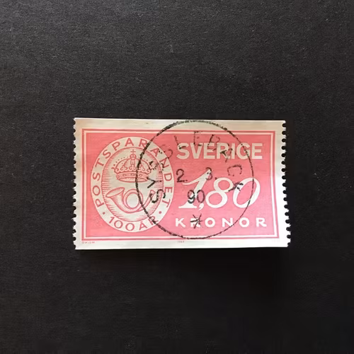 POSTSPARANDET facit nr 1286 lyxstämplat SYSSLEBÄCK