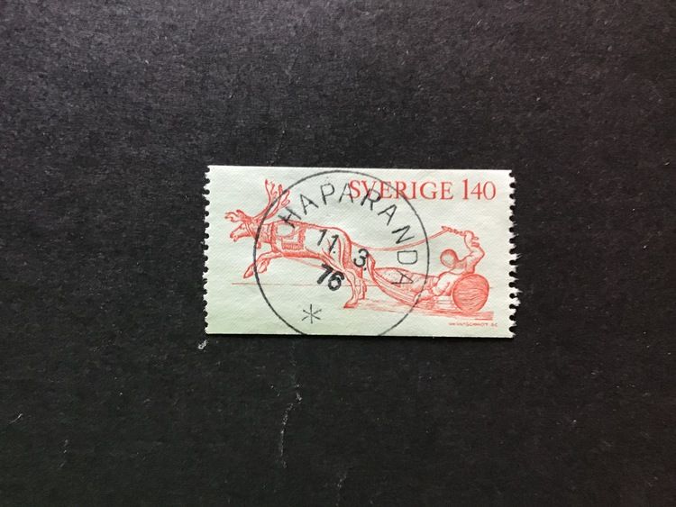 LAPPONIA 1972 facit nr 777 praktstämplat HAPARANDA