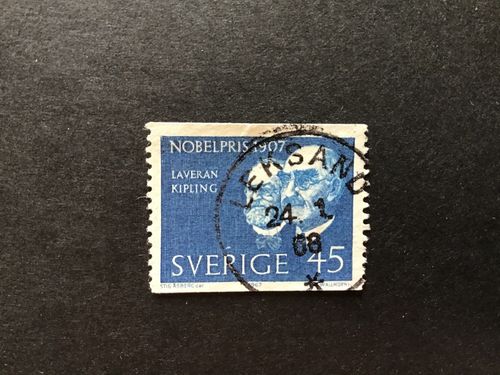 NOBELPRISTAGARE 1907 facit nr 619 A praktstämplat LEKSAND