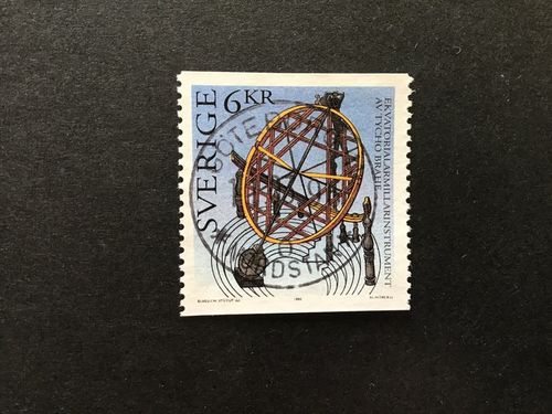 TYCHO BRAHE 1995 facit nr 1929 lyxstämplat GÖTEBORG
