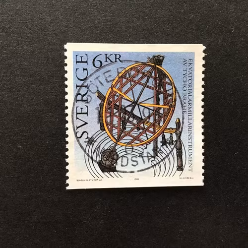 TYCHO BRAHE 1995 facit nr 1929 lyxstämplat GÖTEBORG