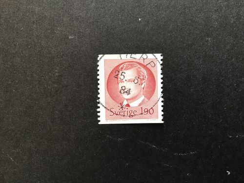 CARL XVI GUSTAF TYP II facit nr 1289 praktstämplat TIERP