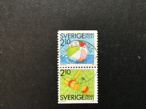 RABATTFRIMÄRKEN XI facit nr 1565 SX  lyxstämplat par SÖLVESBORG 1