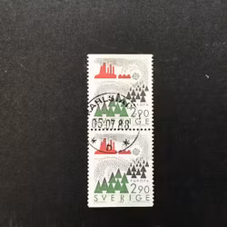 EUROPA XV facit nr 1415 BB lyxstämplat par KARLSTAD