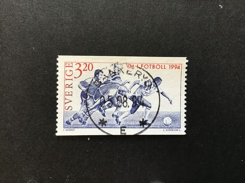 VM I FOTBOLL 1994 facit nr 1840 lyxstämplat BANKERYD