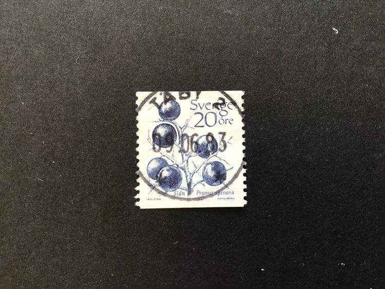 FRUKTER 1983 facit nr 1244 lyxstämplat TÄBY 2