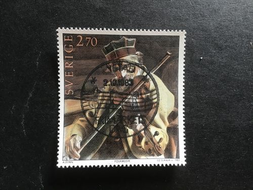 MUSIK I SVERIGE 1983 lyxstämplat YSTAD frimärkets dag