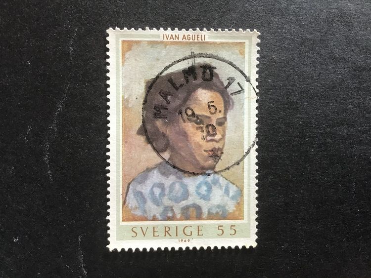 IVAN AGUELI 1969 facit nr 657 praktstämplat MALMÖ 17