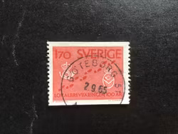 LOKALBREVBÄRINGEN 100 ÅR facit nr 533 praktstämplat GÖTEBORG 51
