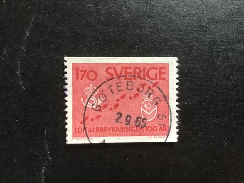 LOKALBREVBÄRINGEN 100 ÅR facit nr 533 praktstämplat GÖTEBORG 51