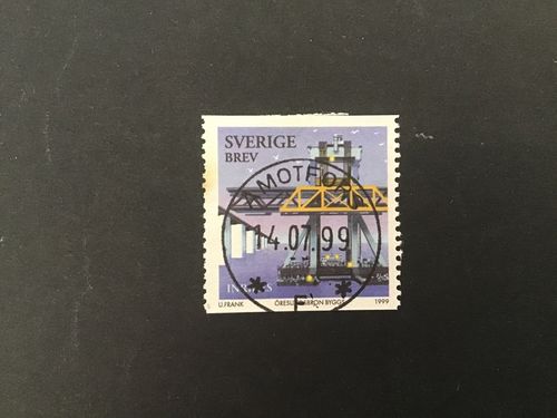 ÖRESUNDSBRON BYGGS 1999 facit nr 2115 LYXST ÅMOTFORS