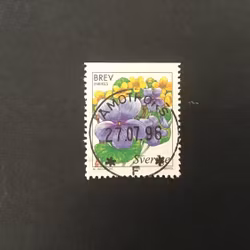 VÅTMARKSBLOMMOR 1998 facit nr 2067 LYXST ÅMOTFORS