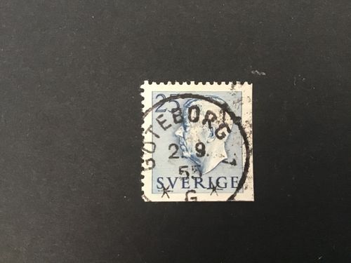 GUSTAF VI ADOLF TYP I facit nr 406 D4 PRAKTSTÄMPLAT GÖTEBORG