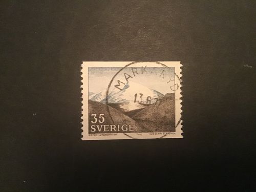 FJÄLLET 1967 facit nr 599 A PRAKTST MARKARYD