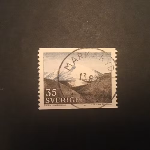 FJÄLLET 1967 facit nr 599 A PRAKTST MARKARYD