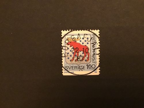 RABATTMÄRKEN V facit nr 1253 lyxstämplat BORGAFJÄLL