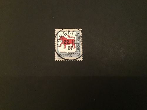RABATTMÄRKEN IV 1982 facit nr 1206 lyxstämplat BORGAFJÄLL