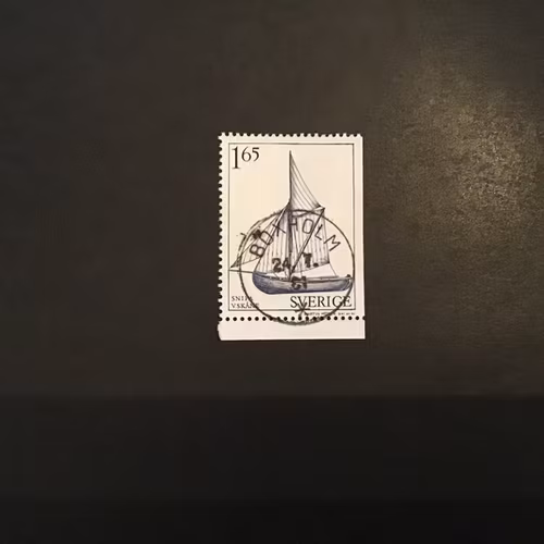 ALLMOGEBÅTAR 1981 facit nr 1174 lyxstämplat BOXHOLM