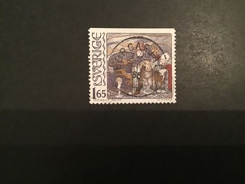 JON BAUER 1982 facit nr 1196 lyxstämplat BORGAFJÄLL