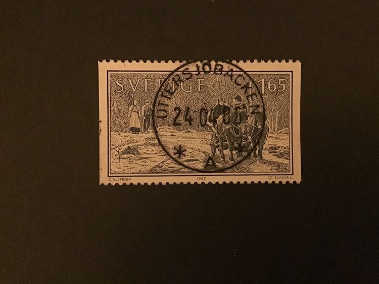 LEVA TILLSAMMANS 1982 facit nr 1218 lyxstämplat UTTERSJÖBACKEN