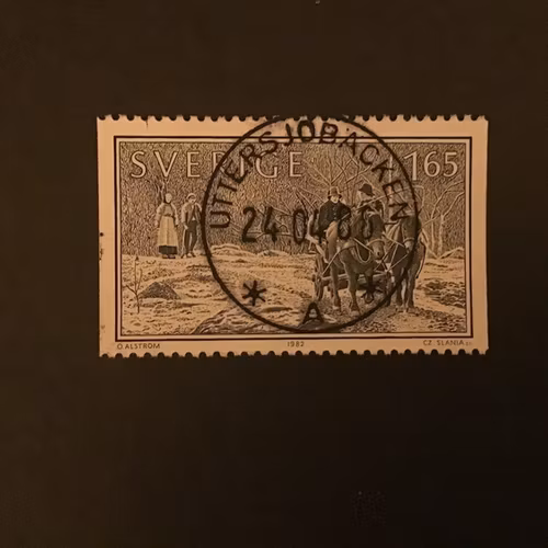 LEVA TILLSAMMANS 1982 facit nr 1218 lyxstämplat UTTERSJÖBACKEN