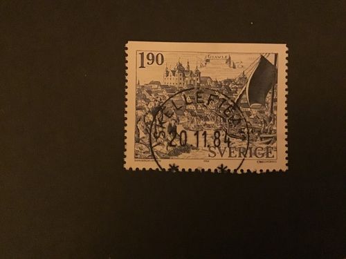 ÄLDRE STÄDER 1984 facit nr 1313 praktstämplat SKELLEFTEÅ