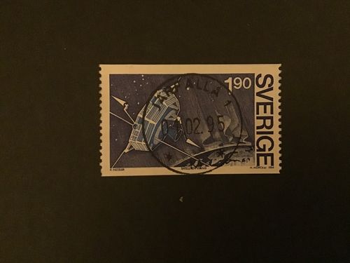 SATELITPROJEKTET VIKING 1984 facit nr 1322 lyxstämplat JÄRFÄLLA 1
