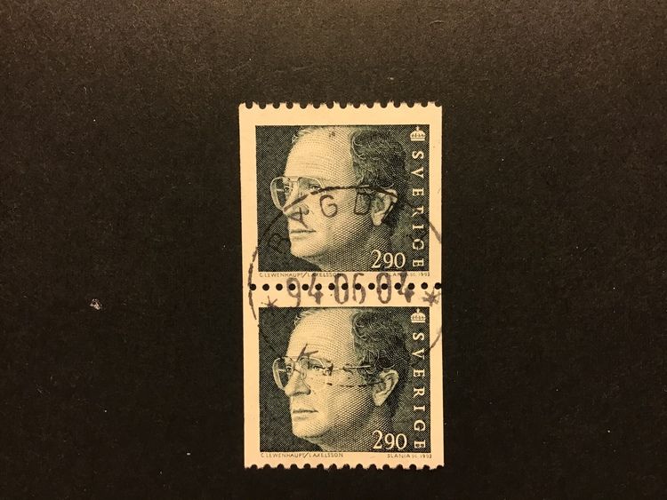 CARL XVI GUSTAF facit nr 1771 i lyxstämplat par BYGDEÅ