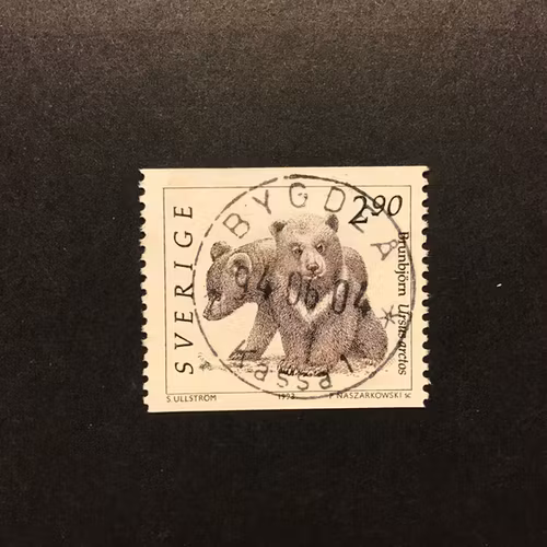 VILDA DJUR 2 1993 facit nr 1773 A lyxstämplat BYGDEÅ