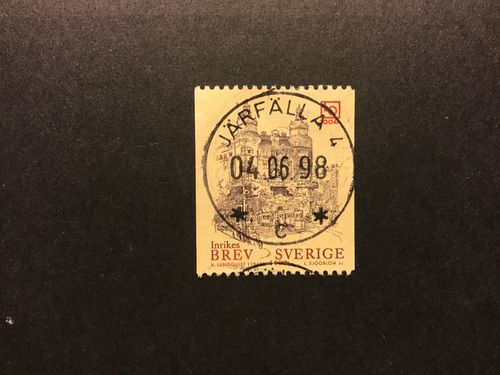 LO 100 ÅR 1998 facit nr 2060 lyxstämplat JÄRFÄLLA 4, del av 2:a stämpel