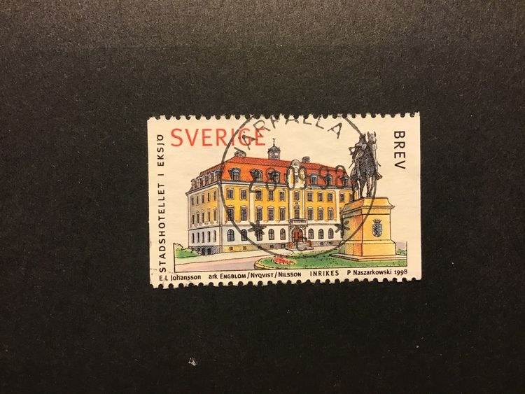 SVENSKA HUS 4 HUS I STADEN facit nr 2065 lyxstämplat JÄRFÄLLA 4