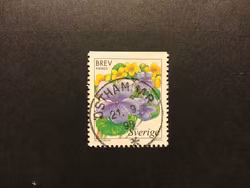VÅTMARKSBLOMMOR facit nr 2067 praktstämplat ÖSTHAMMAR