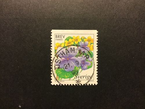 VÅTMARKSBLOMMOR facit nr 2067 praktstämplat ÖSTHAMMAR