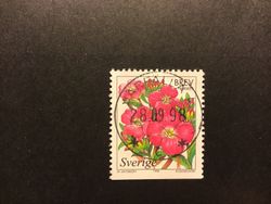 VÅTMARKSBLOMMOR facit nr 2068 lyxstämplat JÄRFÄLLA 4