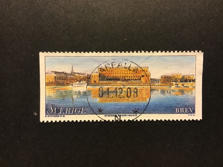 STOCKHOLM STADEN PÅ VATTNET facit nr 2070 lyxstämplat JÄRFÄLLA  1
