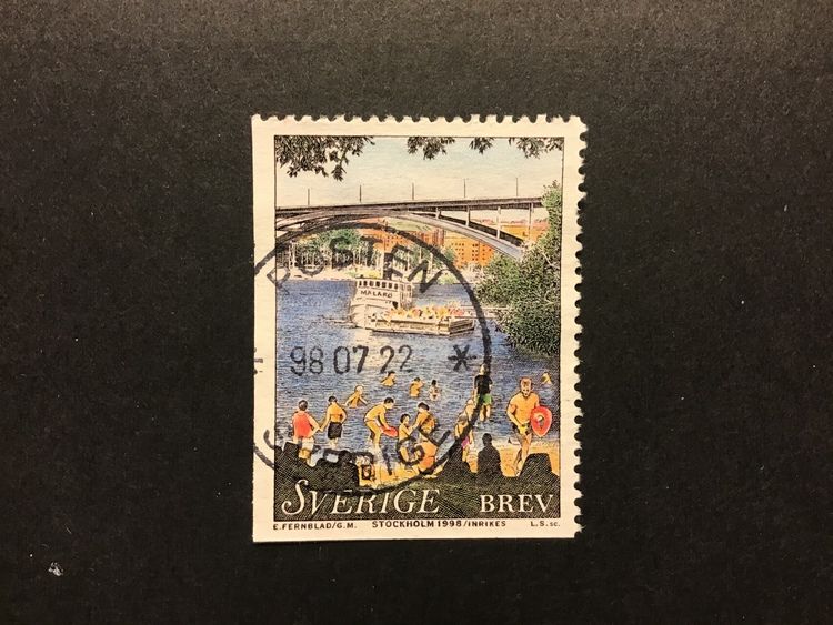 STOCKHOLM Praktstämplat POSTEN SVERIGE