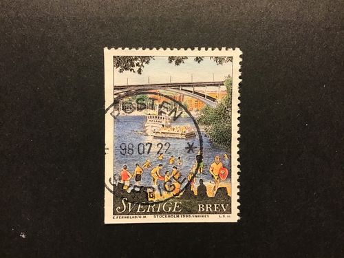STOCKHOLM Praktstämplat POSTEN SVERIGE